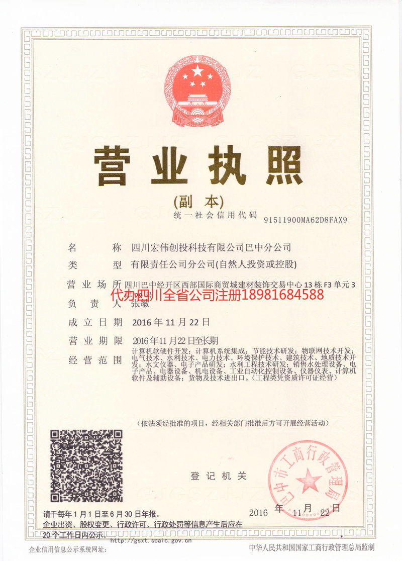 林州林州宏伟创投科技有限公司